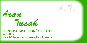 aron tusak business card